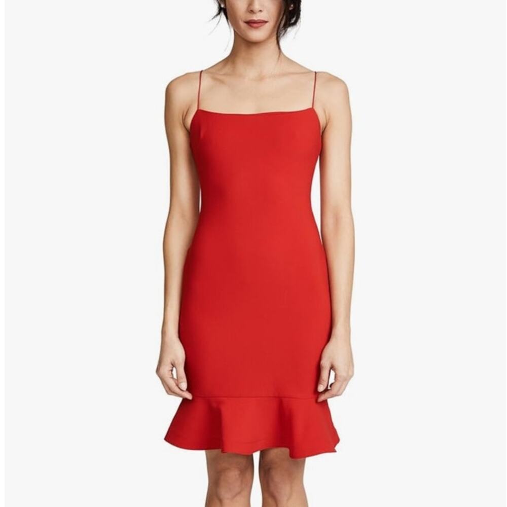 Likely Banks Cocktail Dress Women’s Size 2 Red Knee Length NWT Party Occasion